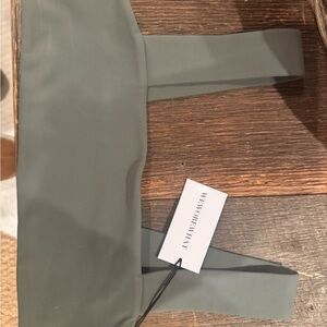 WeWoreWhat Olive Bikini Top